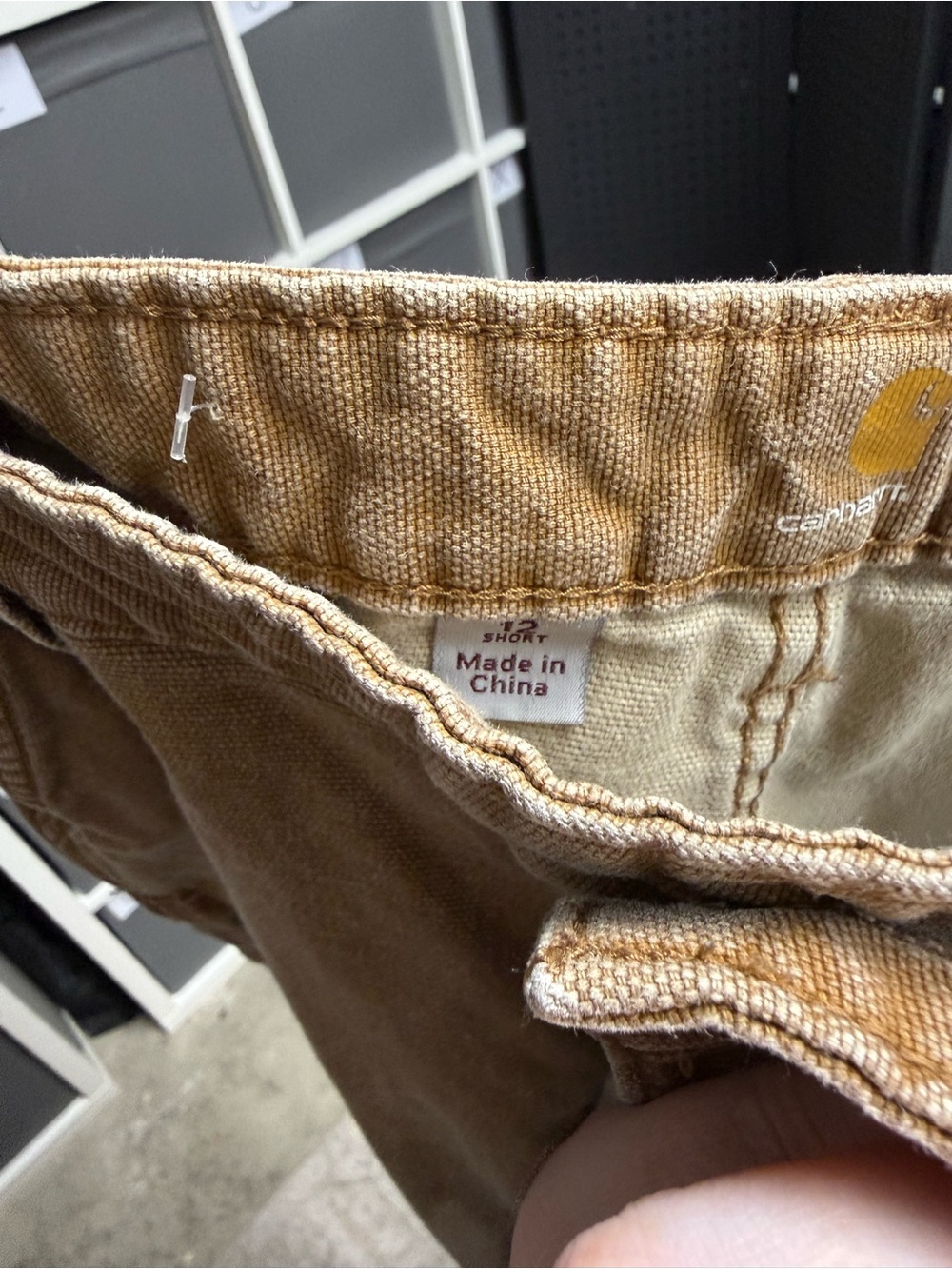 Carhartt Brown Double Knee Duck Utility Carpenter Slim Fit Work Pants - Picture 5 of 7